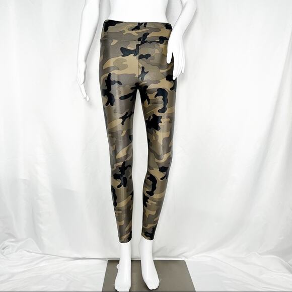 Koral Black Tan & Olive Camouflage Lustrous High Rise Leggings Size Medium NWT - Picture 2 of 16